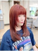 ピンクカラー/赤系カラー×美髪韓国へア[横浜/東神奈川]