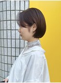 大人かわいい10代20代30代ショートボブ丸みショート