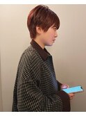【柏原良亮】オレンジ×タイトショート