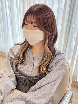 ネオリーブ チロル 横浜西口店(Neolive CiroL.) インナーカラー ホワイトベージュ ケアブリーチ ハイトーン