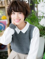 カバーヘア ブリス 川口(COVER HAIR bliss)&nbsp;シアーグレージュくせ毛風小顔ショートパーマh3川口20代30代40代