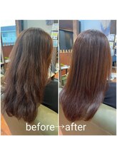 カリフ 大船(calif.) ウネリ広がりの改善施術【ボリュームダウンストレート】