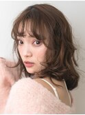 レディースゆるふわ巻きショートスタイル