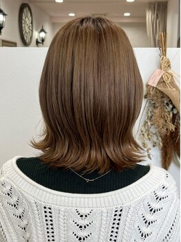 ヘアーデザイン ドアー(Hair-design Door)の写真/ハイトーンからダークトーンまであなたのなりたい色味を叶えます◎ダメージレスで艶のある仕上がりに感動♪