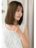 前下がりレイヤーカット艶感ストレートミディアムZ上尾20代30代