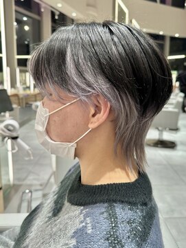 フイ 新宿3丁目(Hui) ハイトーンカラー/マッシュパーマ/アースカラー/men's/