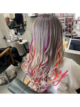 メルシー 福岡天神店(Merci) カラー+エクステ[エクステ/シールエクステ/インナーエクステ]