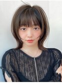 【AFLOAT福岡】小顔前髪ありひし形レイヤーカット