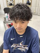 ルノン(LUNON) ハイライトカラーくびれヘアアプリコットオレンジ