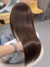 カット＋ケアカラー＋髪質矯正＋ハホニコトリーメント　￥32000