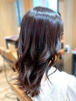 ソワバイアロマヘアー(soi by AROMA hair) 顔周りレイヤー/抜け感/セミロング/オトナ女子/秋ヘア/透明感