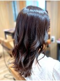 顔周りレイヤー/抜け感/セミロング/オトナ女子/秋ヘア/透明感