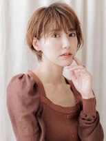 カバーヘア ブリス 北浦和(COVER HAIR bliss)&nbsp;狐カラー耳掛けフェザーショートマッシュパーマZ北浦和20代30代