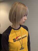 リノ(RLINO)&nbsp;【名古屋、栄】レイヤーカット/ミルクティーベージュ