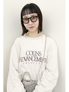 スタイリングが簡単なパツっとボブ