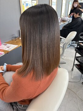 ユニティ 橋本店 艶ストレートミディアム【橋本/髪質改善/縮毛矯正】