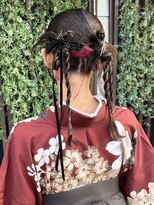 ラフテル(RAFTEL)&nbsp;リボン×ツイン×カチモリ卒業式袴アレンジ