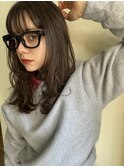 透明感カラー　ベージュカラー　レイヤースタイル