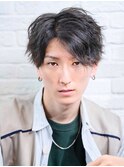 men's/メンズ/リバースセンターパート/ニュアンスパーマフェード