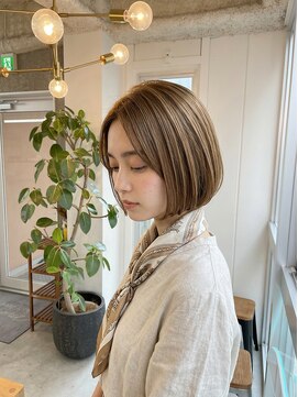 メルシー 福岡天神店(Merci) 福岡・大名・今泉の朝ラク縮毛矯正艶ボブ人気スタイル