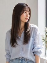 きいろのゾウ シースルーバング/艶髪./アッシュベージュカラー