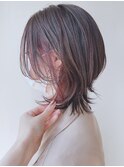 【morio 原宿】大人レイヤーウルフ　くびれ　インナーピンク