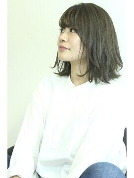 アオゾラヘアー フジサキグウ(AOZORA HAIR FUJISAKIGU) 【透明感】こなれたオリーブグレージュ