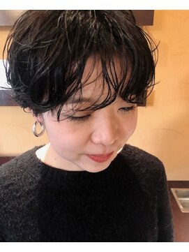 前髪のうねりパーマが可愛いショート L ザナドゥ 甲子園 Xanadu のヘアカタログ ホットペッパービューティー