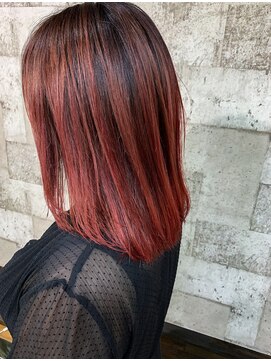 オンリエド ヘアデザイン(ONLIed Hair Design) 【ONLIed】レッドグラデーション