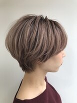 ネウィ グランデ 横浜(newi grande) 大人可愛い20代30代40代小顔ワンサイドショートボブ丸み前下がり