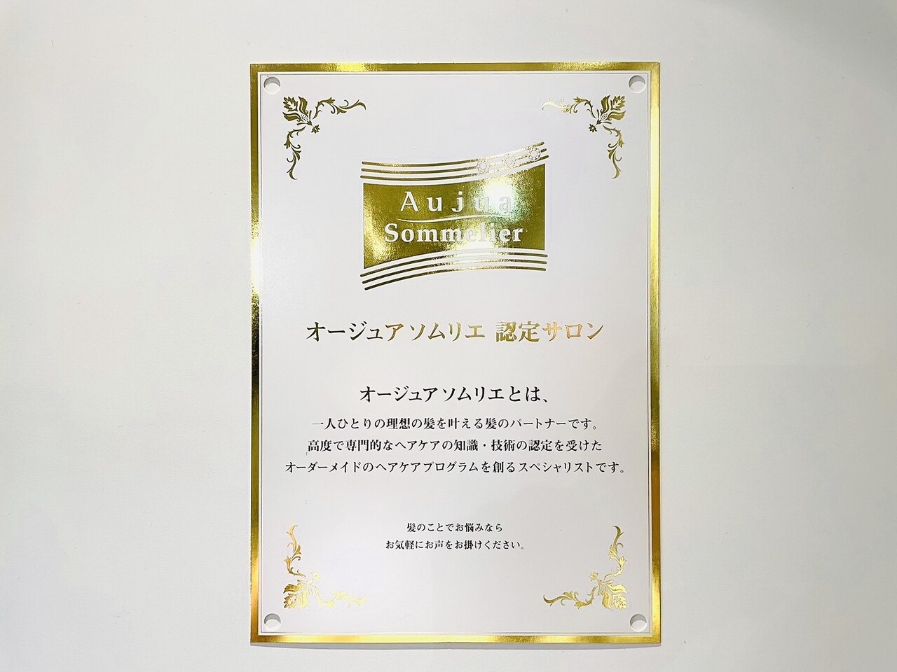 AUJUA-オージュア】 MILBON最高峰のオーダーメイド式パーソナル