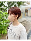 耳掛けショートボブ