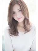 大人可愛いミディアムロング