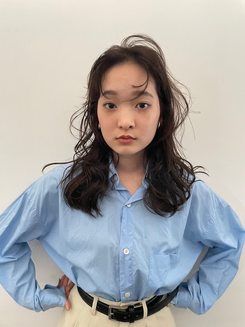 【平日18時半まで予約可能】似合わせカット+高品質ケアカラー+2stepTR\17050