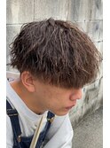 前下がりマッシュ×ツイストスパイラル