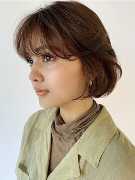 ローブ アオヤマ(LOAVE AOYAMA) ladyで上品なころんっとbob/フェザーバング　20代30代