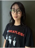 【 外ハネミディアム × ラベンダーブラウン 】 浅野美紀