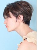 ショート・ボブ/面長/前髪あり/絶壁解消/30代/40代/50代/くびれ