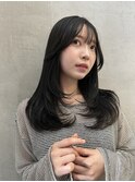 フェミニンロングウェーブミディアム似合わせカット