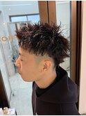 スパイキーショート　ツイストスパイラルパーマ　佐世保