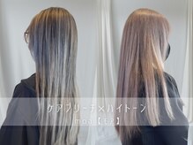 moa【モア】こだわり〈透明感カラー〉【ケアブリーチ/透明感カラー/白髪ぼかし/ブリーチ/ダブルカラー】