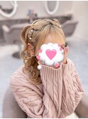 編み上げハーフツイン【クランソア】ヘアメ/ヘアセット