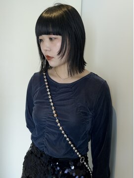 ニコフクオカヘアーメイク(NIKO Fukuoka Hair Make) [NIKO]レイヤーボブ/顔周りレイヤー/黒髪ボブ