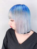 アルバム 渋谷パルコ(ALBUM)&nbsp;ボブミディアムショート美髪ホワイトブロンド_ba287351