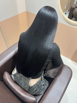 ユニ バイ ミリィ 四日市(uni by mily) 【uni馬場】ダークグレー/髪質改善/美髪ケラチンTR/ロングヘア