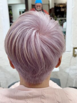 カラーズ(THE COLORS) Lavender pink beige using gray hair