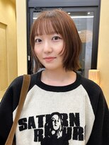 スニュウ(snuw)&nbsp;(snuw_hotaru)レイヤーボブマロンベージュラベンダーミルクティ