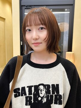 スニュウ(snuw) (snuw_hotaru)レイヤーボブマロンベージュラベンダーミルクティ