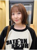 (snuw_hotaru)レイヤーボブマロンベージュラベンダーミルクティ