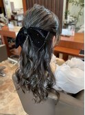 【feloice MICHI 豊田希美】お呼ばれヘア 結婚式 ハーフアップ